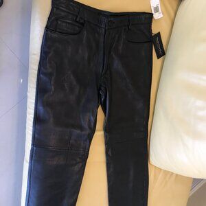 Lamb skin leather JEANS. NEW. By Marc New York. Size 32